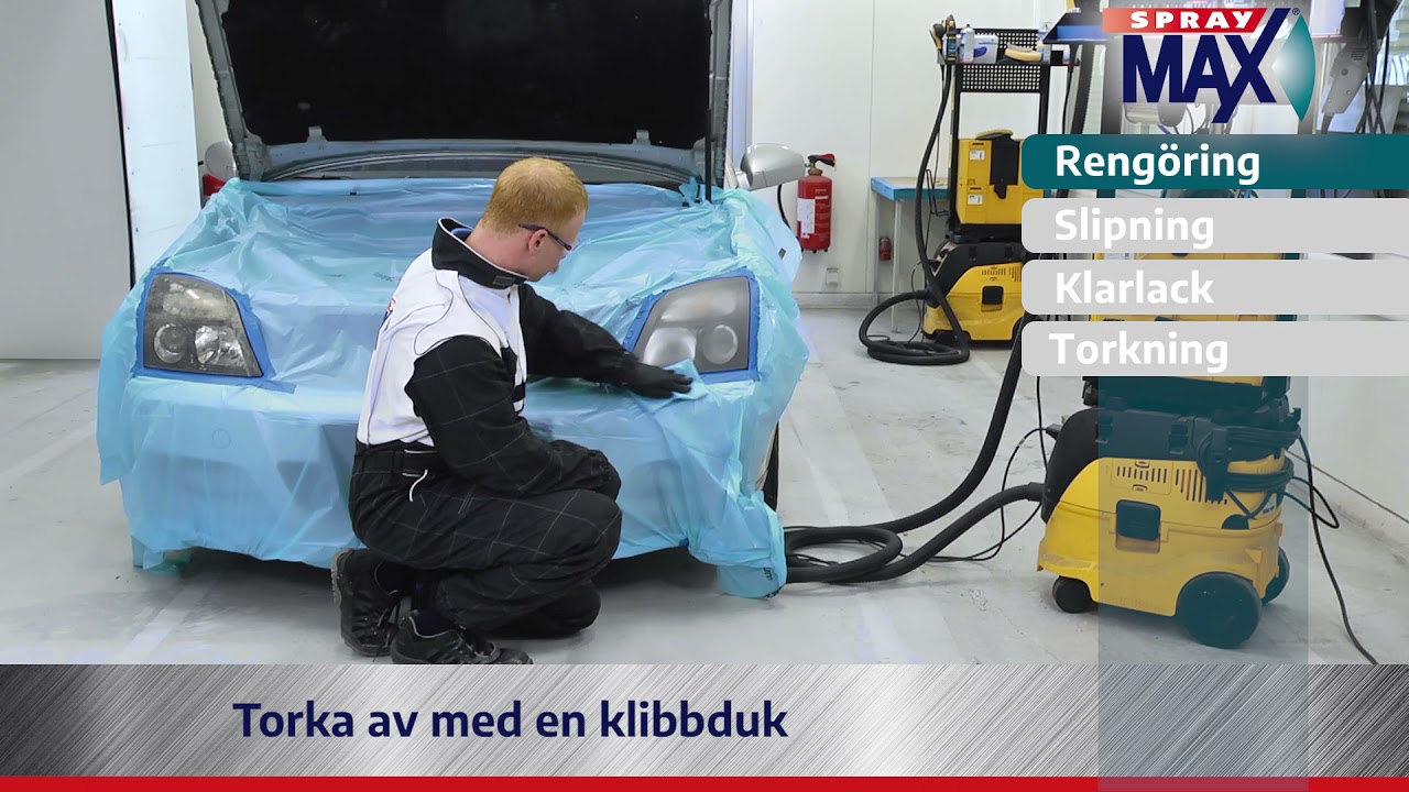Headlight repair | Strålkastarrenovering Spraymax 2in1 Headlight Clear Coat