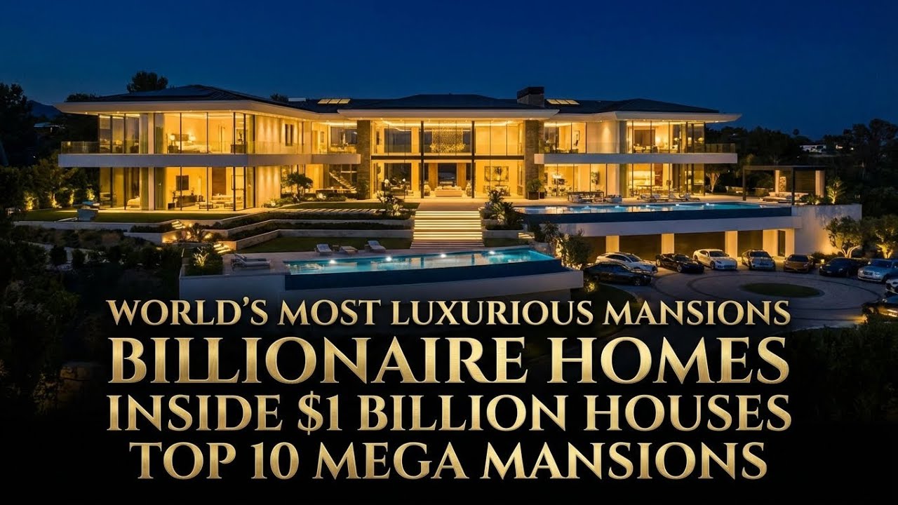Top 10 Most Luxurious Mansions in the World | Billionaire Homes (4K)