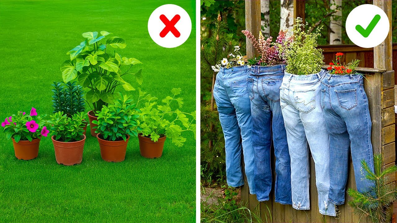 Upcycle Old Clothes into Stunning Garden Décor! ✂️✨