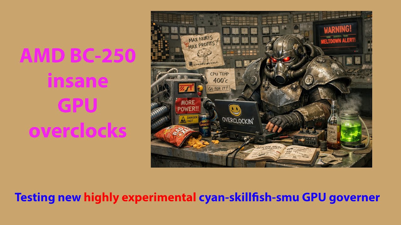 AMD BC-250 - Part XII Installing and testing new highly experimental GPU governor