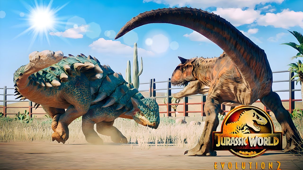 BOLOTA(Anquilossauro) VS TORO(Carnotauro) Camp Cretaceous, Jurassic world evolution