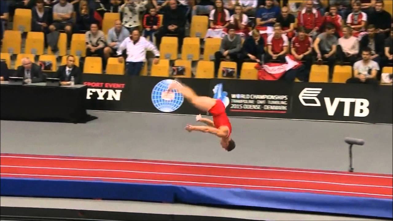 Timofei Podust RUS run 1 2015 Tumbling World Final