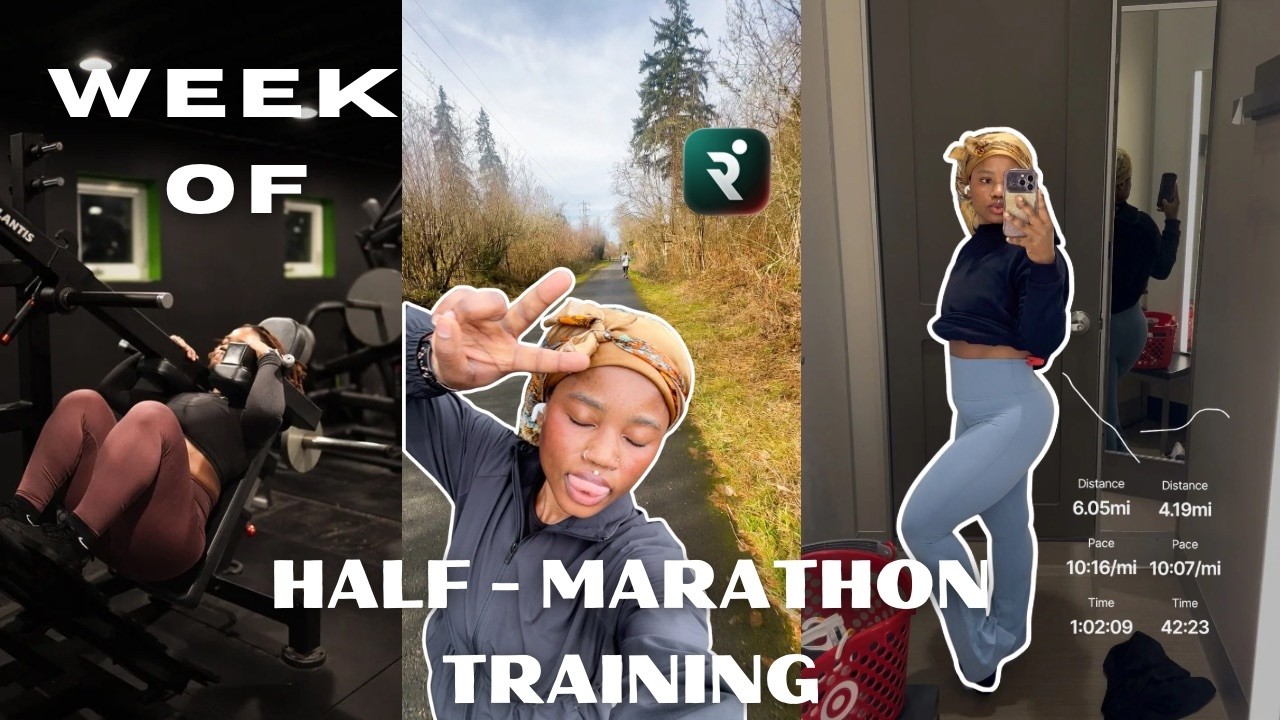 HALF MARATHON TRAINING WEEK | 10 Minute Mile Pace| Realistic Runner Vlog