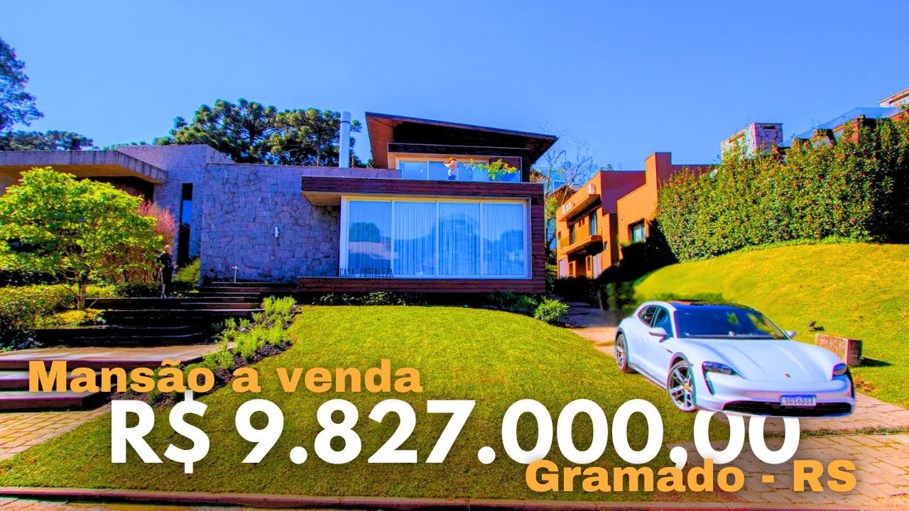 MANSÃO a venda dentro de um Condominio de luxo  em gramado. VALOR 9.827.000,00