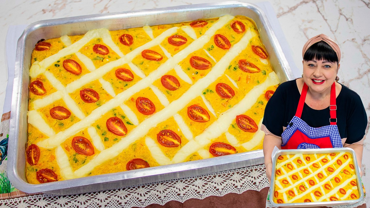TORTA DE FRANGO CREMOSA COM CATUPIRY - MUITO FÁCIL E RÁPIDA - MASSA E RECHEIO BATIDOS NA MÃO