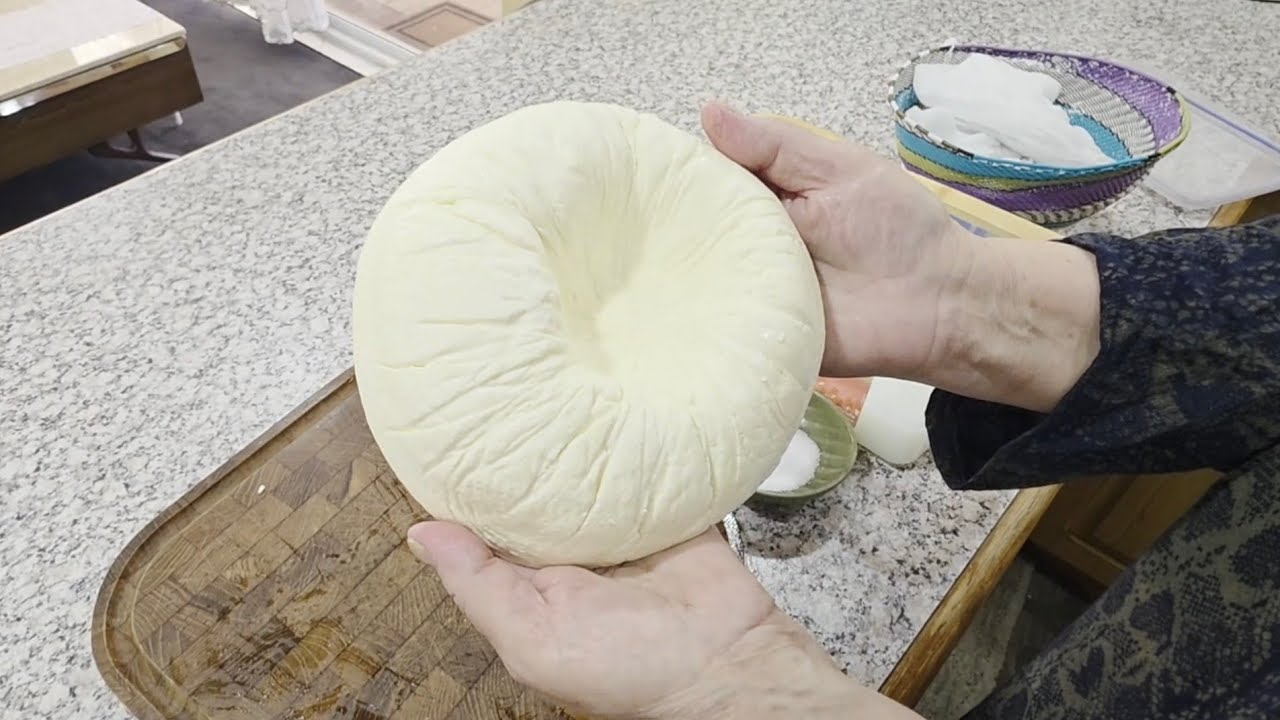 جبن عرب 🐄 بحليب الباودر بطريقة الخل والنتيجه روعه👍
