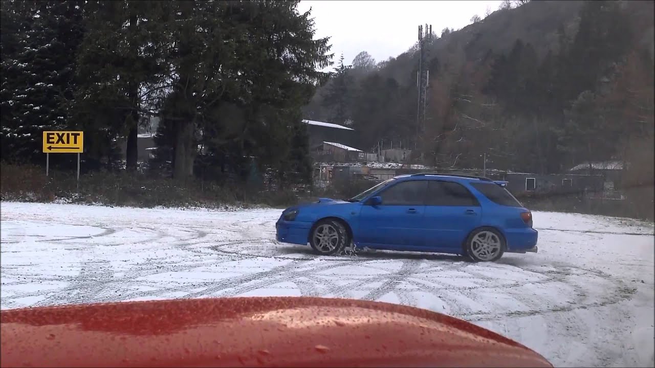 Subaru Impreza WRX Wagon Snow Drifting - Prodrive Blobeye