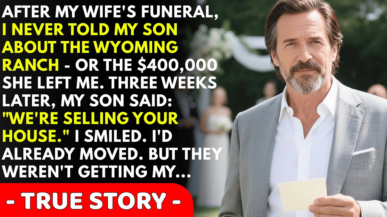 After My Wife's Funeral, I Never Told My Son About the Wyoming Ranch She Left Me. 3 Weeks...