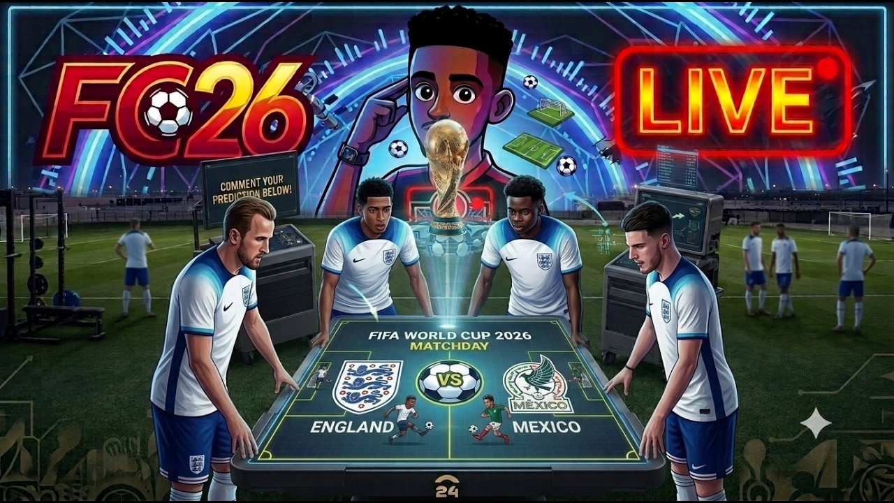 🔴 LIVE: England vs Mexico | FIFA World Cup 2026 Patch (PES 26 & FC 26)
