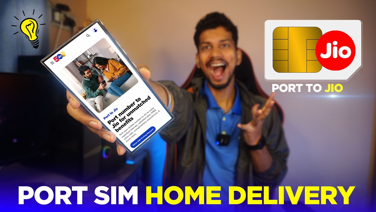 New Service Port To Jio with Self KYC - Port SIM Home Delivery - Port Airtel to Jio Online Process!