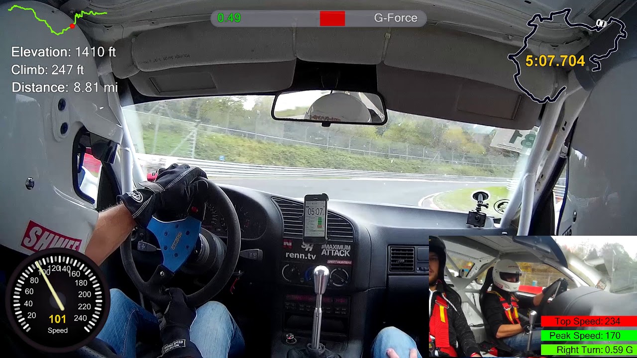 Nürburgring Nordschleife BMW E36 M3 3.0 Ringtool on Nankang NS2R BTG 7:53 Schnelle Schwaben Trackday