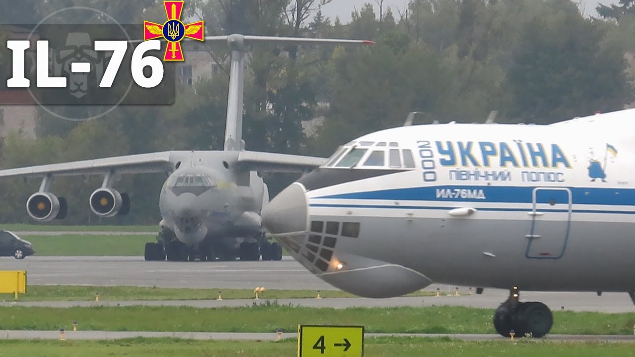 Spotting in Lviv | Rapid Trident 2021 | TWO Ilyushin IL-76MD (UAF)