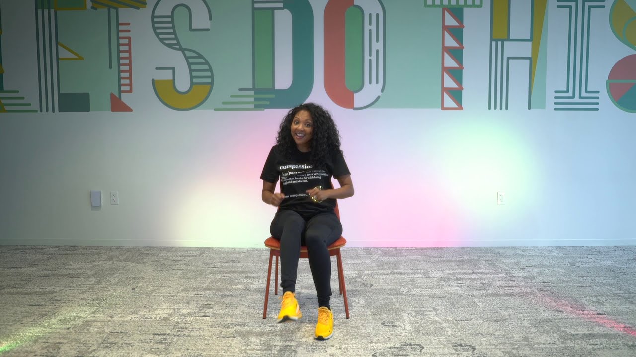 Chair One Fitness Low Intensity Choreo to She's A Bad Mama Jama