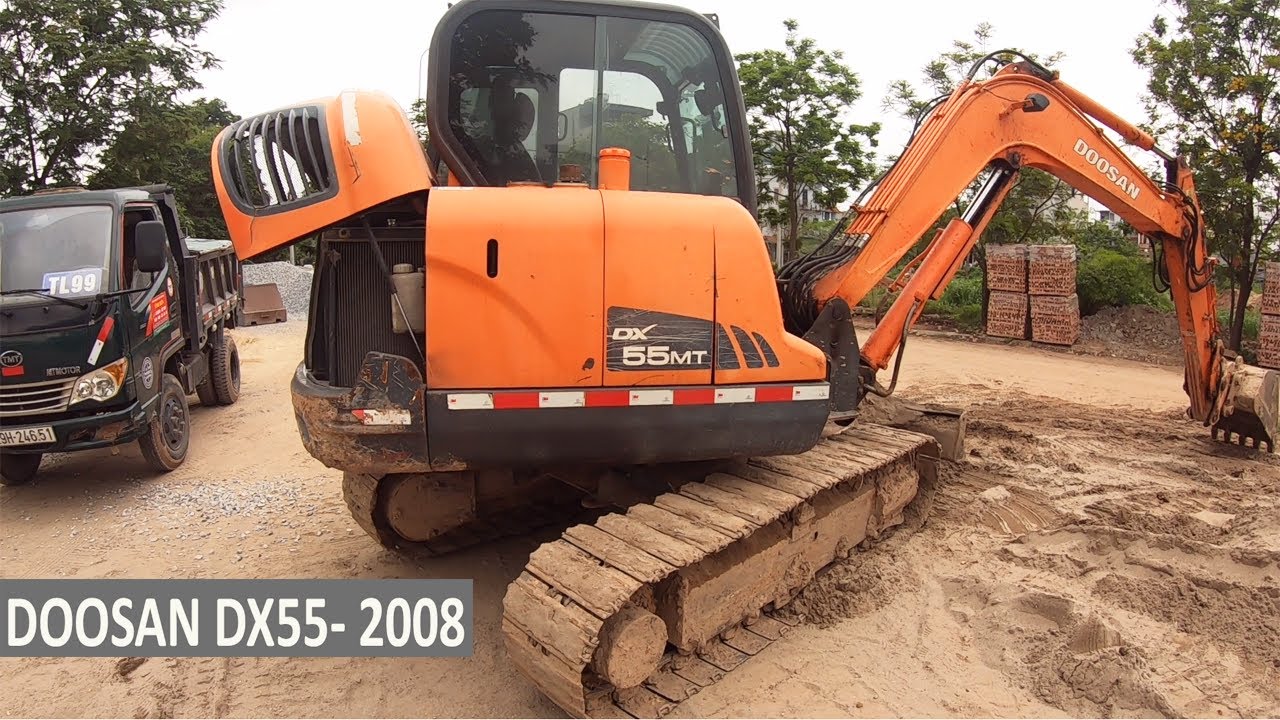 Review Máy Xúc DOOSAN DX55 Đời 2008- Nên Dùng Đời Máy Nào ? | Xuân Mạnh Vlogs