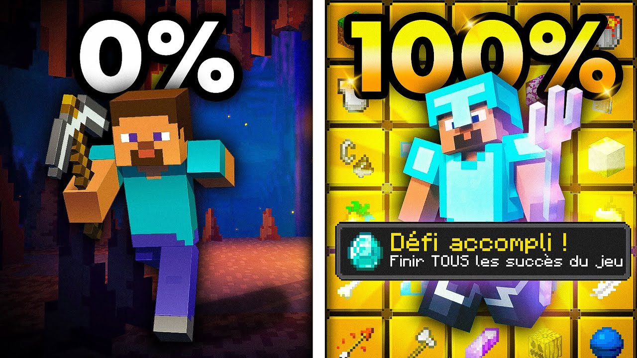 J'ai 100% Minecraft en 100H (TOUS les Succ&egrave;s)