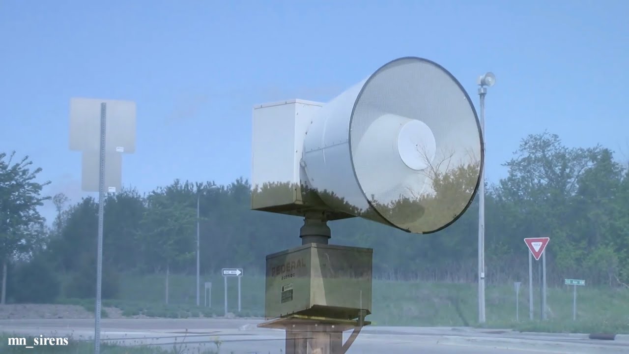 Federal Signal 2001-DC Siren Test - Full Alert - Rochester, Minnesota