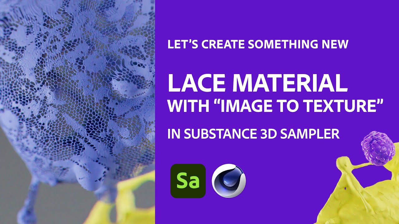 Lace material with Substance 3D Sampler 