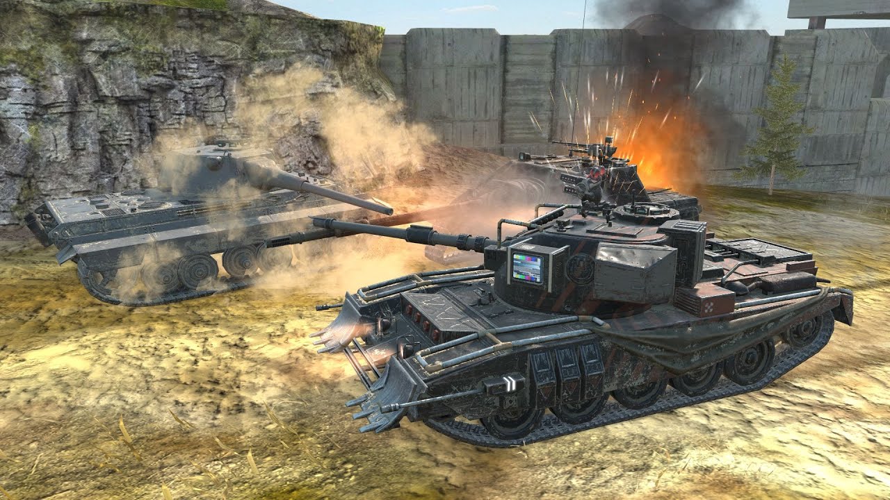[Lesta Tanks Blitz] British Gunship (6.5k DMG, Mastery) (FV4202)