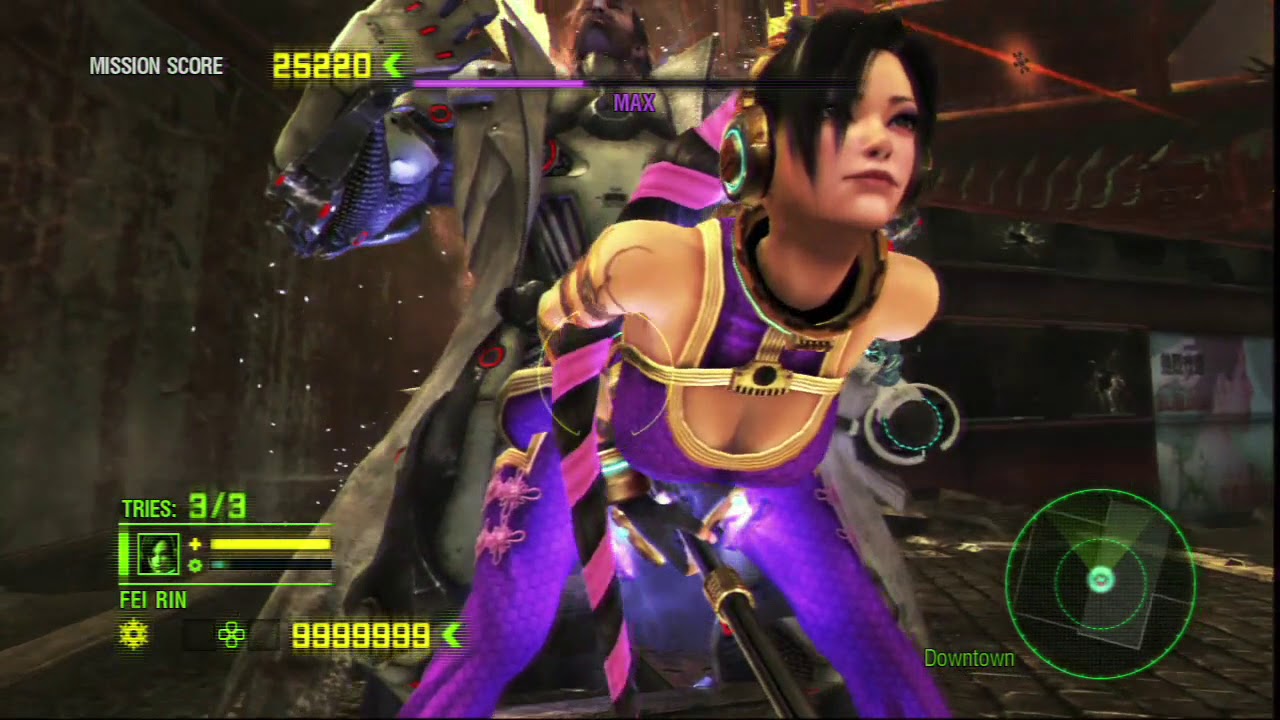 Anarchy Reigns Hard mode Fei Rin White Stage3-4 Main Missions No Damage Platinum