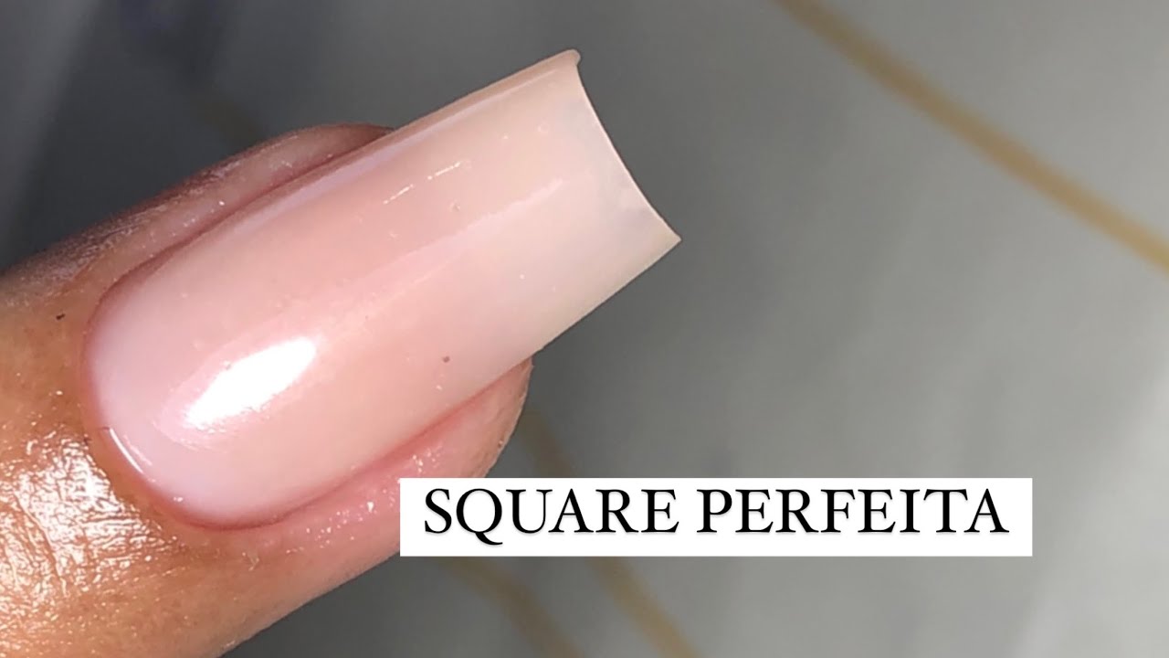 Unha square (quadrada) perfeita | na fibra de vidro ✨💅🏼