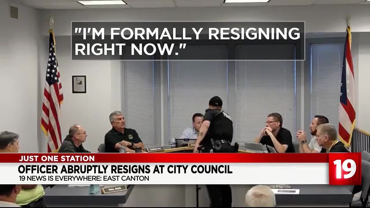 East Canton Police Officers resigns two months after being shot at during police chase