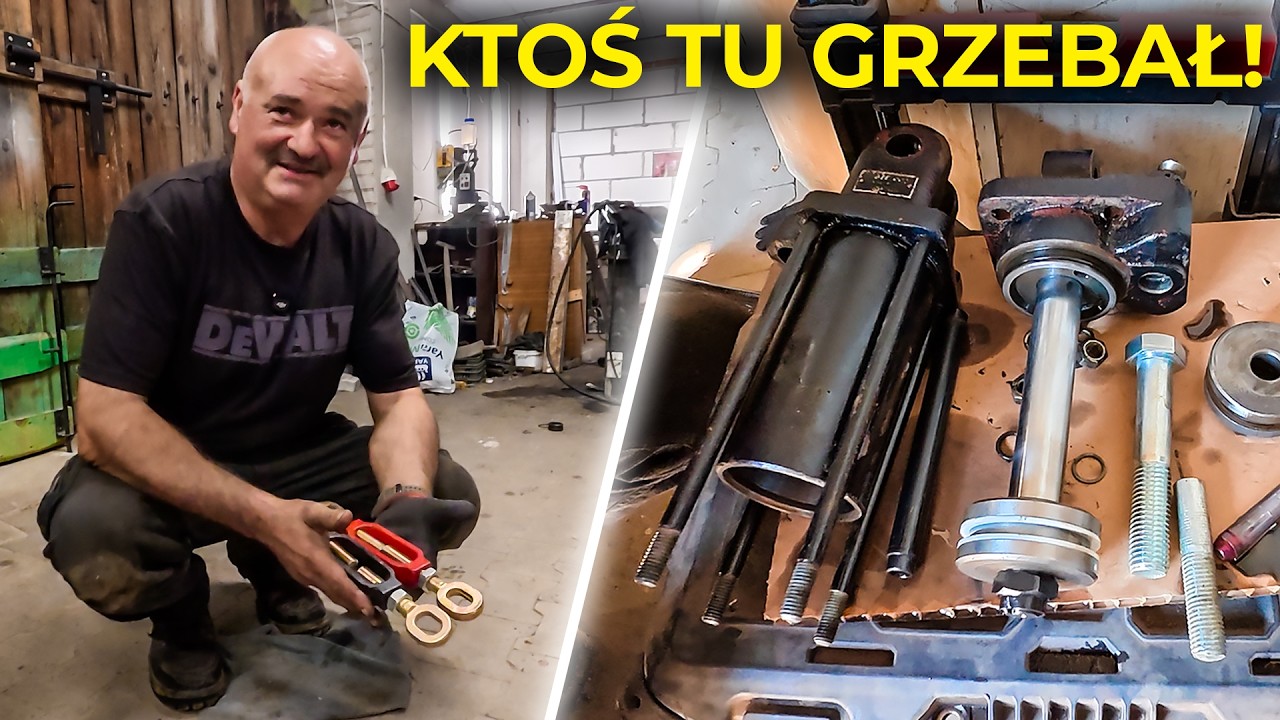 ROZBIERAM I USZCZELNIAM SIŁOWNIK HYDRAULICZNY - VTZ 2048A, WŁADIMIREC T-25