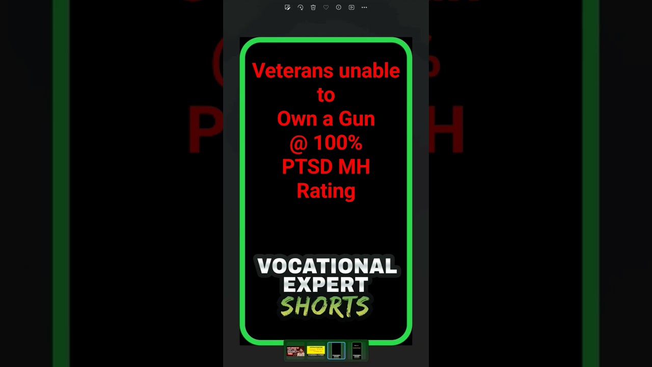 Vets CANNOT OWN A GUN if 100% PTSD or MH ???? Wait -- What?