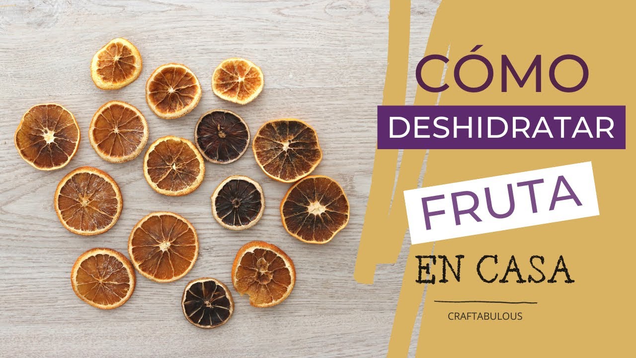 🍊🍋⁣ Cómo DESHIDRATAR FRUTA en casa / FÁCIL / Craftabulous