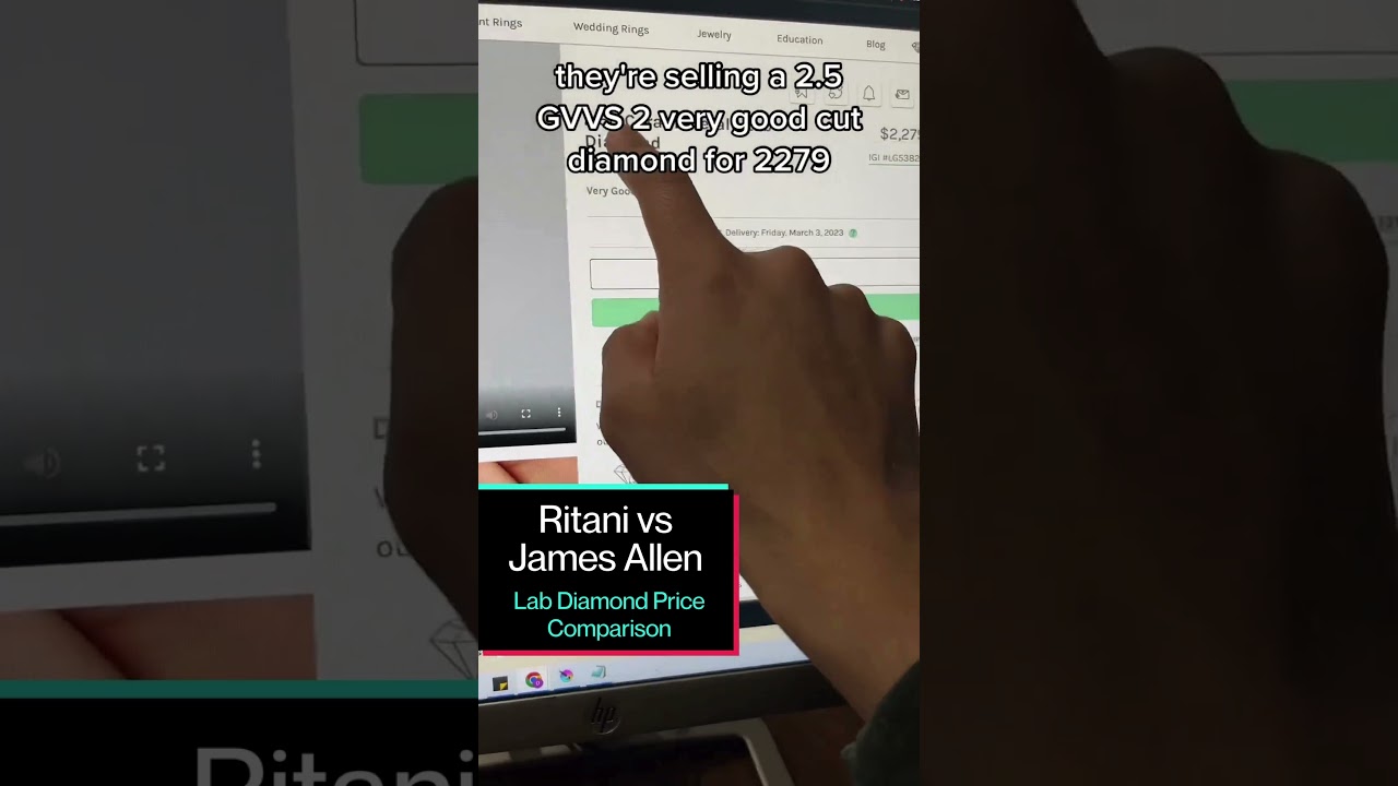 Ritani vs James Allen Lab Diamond Price Comparison