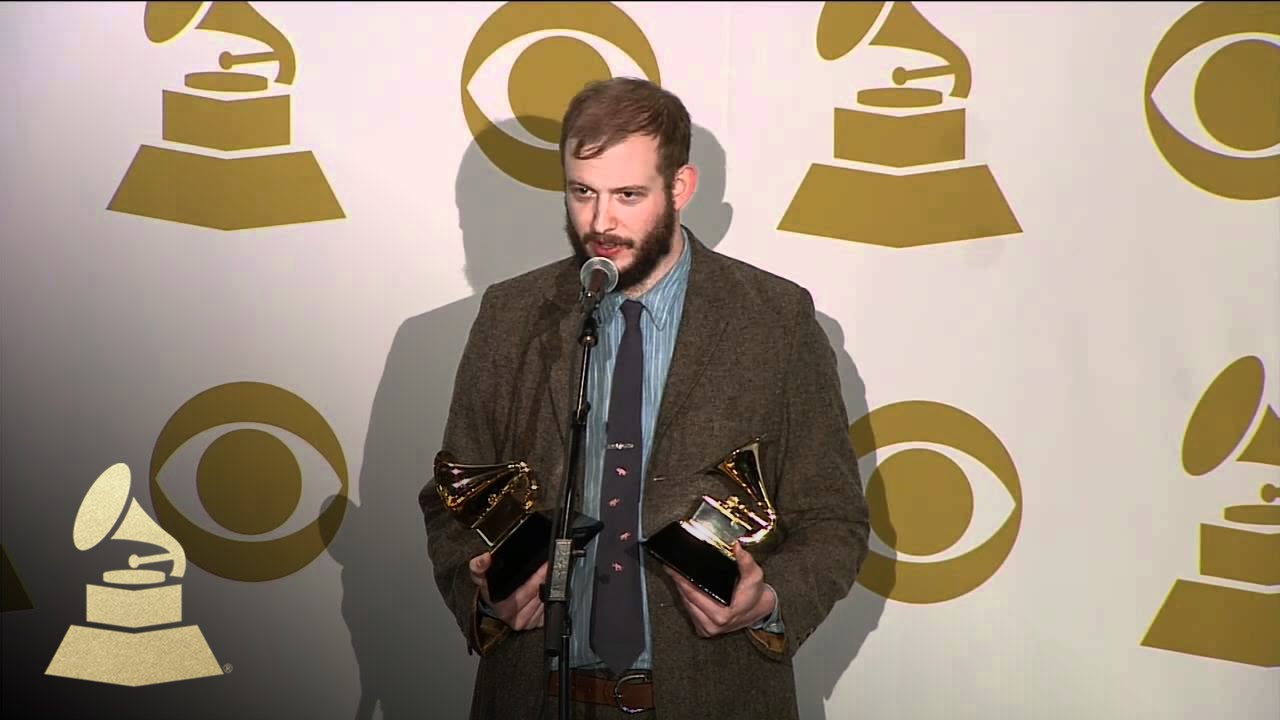 Bon Iver backstage at 54th GRAMMY Awards | GRAMMYs