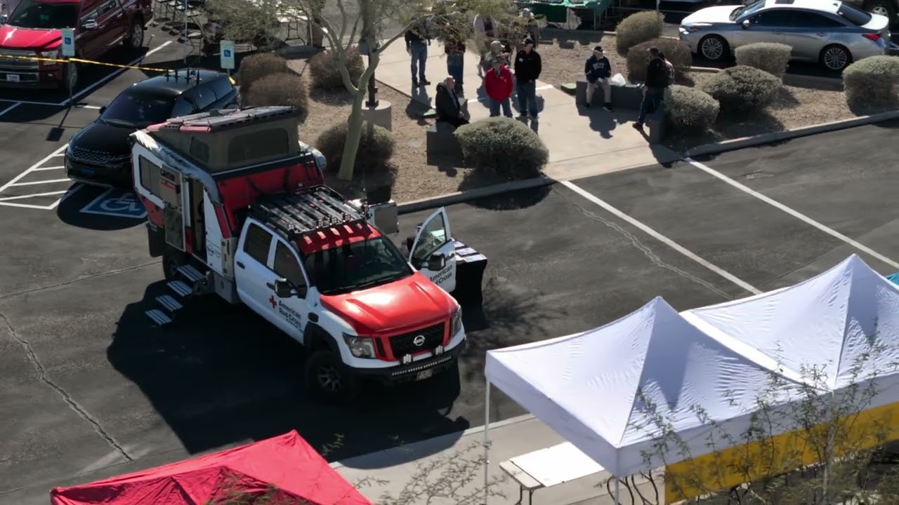 Drone Video Of Thunderbird Amateur Radio Club 2024 Hamfest in Glendale, AZ