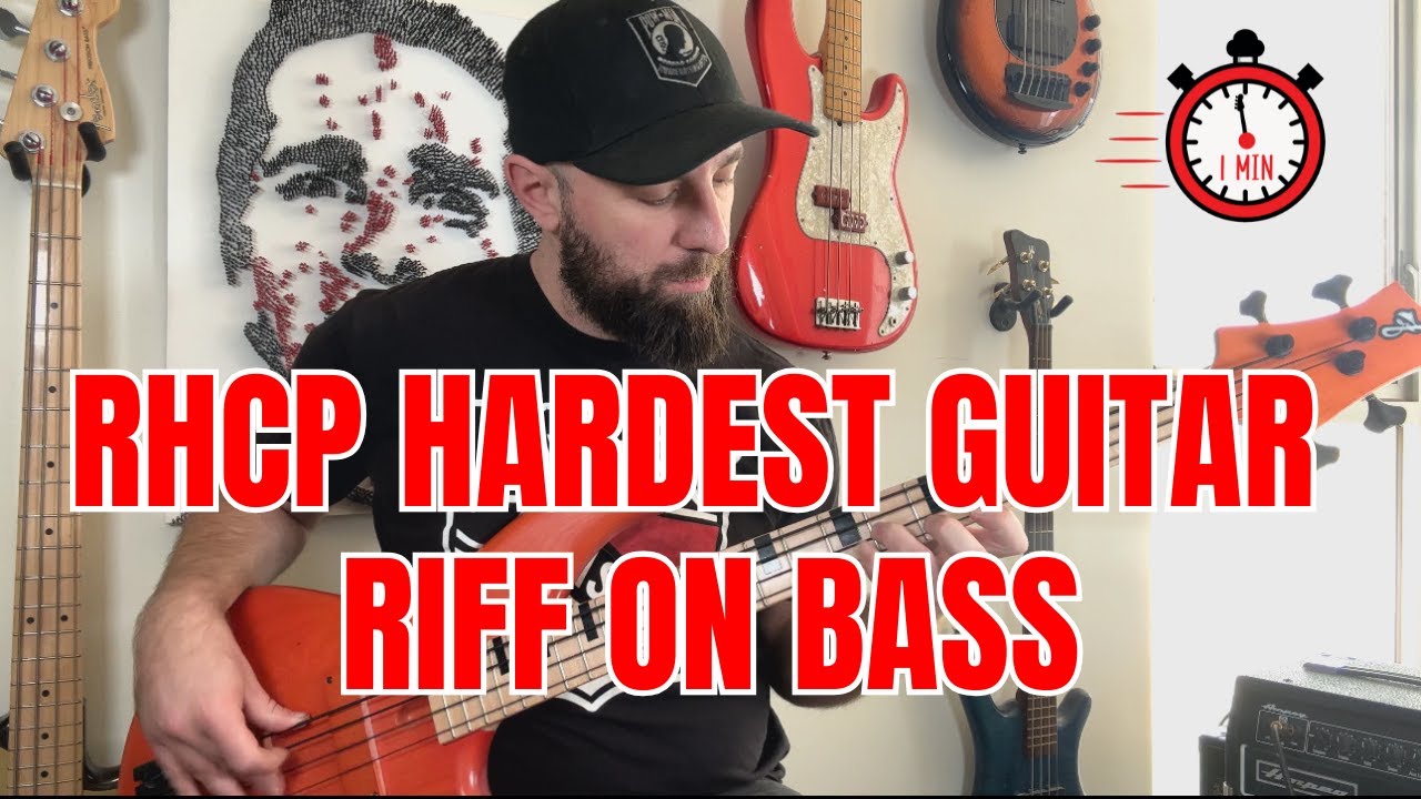 RHCP Hardest Guitar Riff on Bass - Snow (Hey Oh)