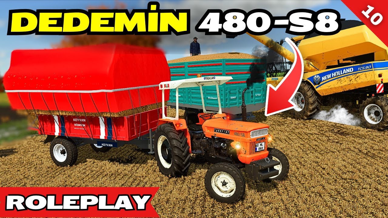 DEDEMİN TRAKTÖRÜ FİAT 480 S8 | FS 22 GERÇEK HAYAT | MEDRP SİVAS | S2 B10