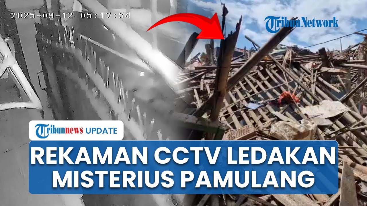 Rekaman CCTV Detik-detik Ledakan Pamulang, Warga Langsung Panik Berhamburan saat Dengar Dentuman