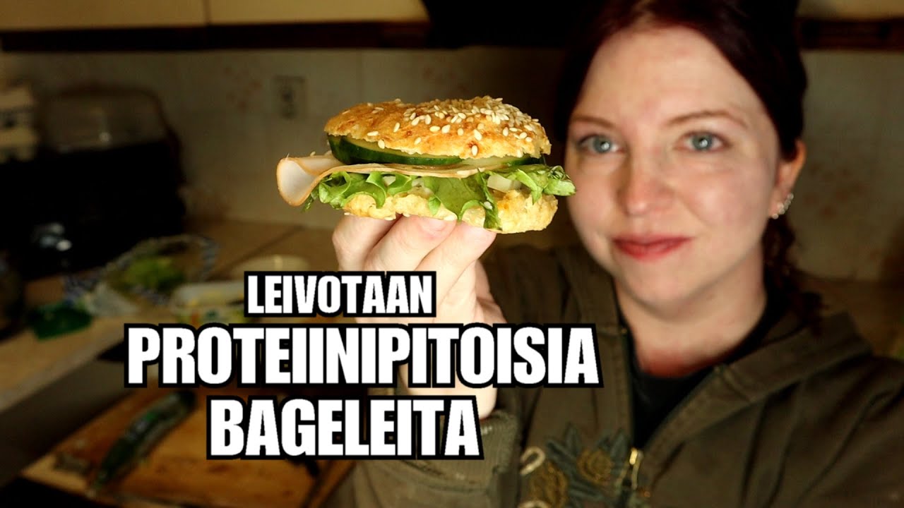 ASMR - PROTEIINIPITOISET BAGELIT - Leivontahetki #15