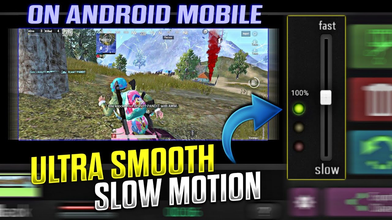 Smooth Slow Motion Pubg Montage Video ⚡ | Full Tutorial | On Mobile | PUBG MONTAGE |