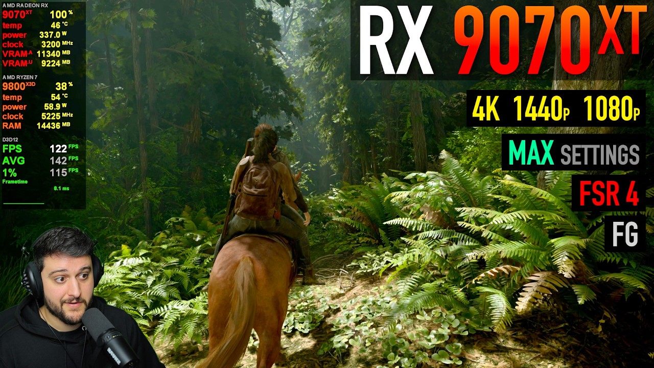 RX 9070 XT - The Last of Us Part 2 Remastered - I finally got this GPU!