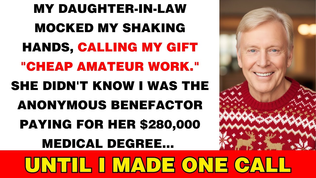 My Daughter-in-Law Called My Handmade Gift 'Cheap' at Christmas —I Took Back Her $200K College Fund