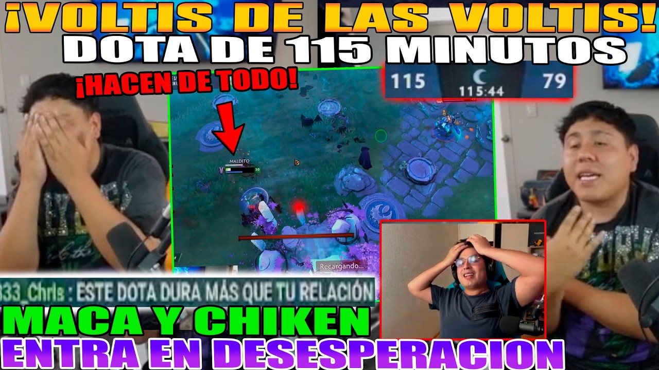 PLAYS HIS LONGEST DOTA GAME EVER - 115 MINUTES!! MACARIUS AND CHIKEN ARE IN DESPAIR DOTA 2