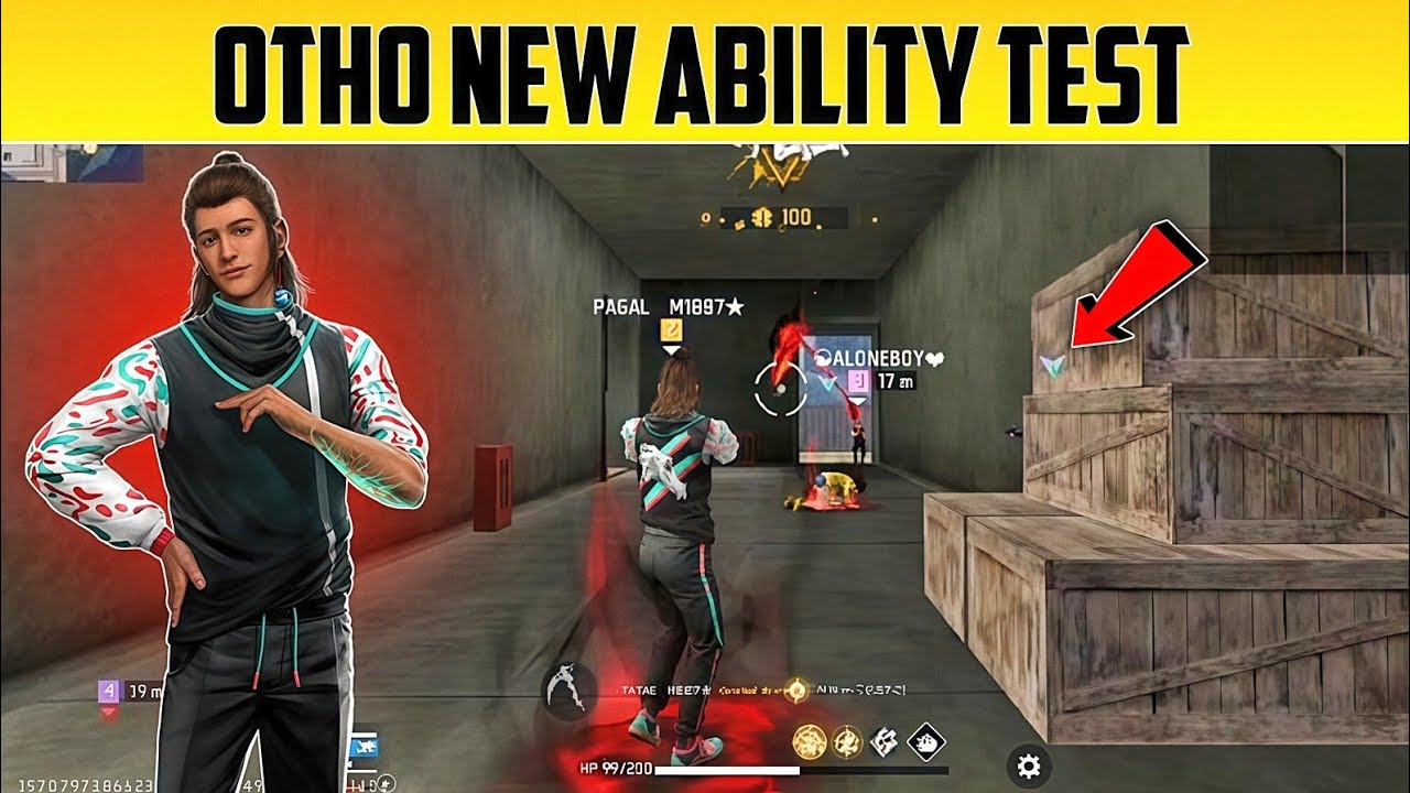Otho Character Ability Test | how to use otho character ability in freefire | otho ability test