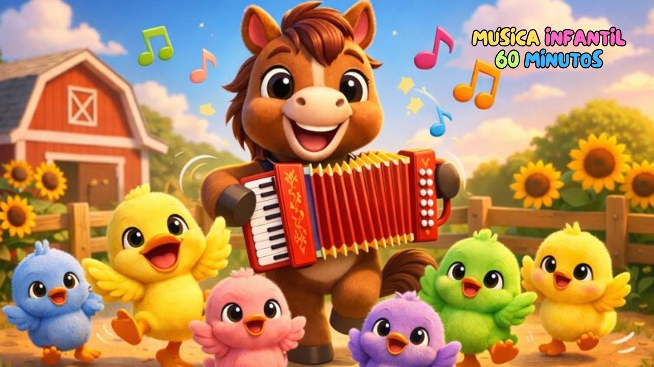 Pocotó, Patinho e Pintinhos | Festa Colorida da Fazendinha | 60 Minutos de Música Infantil Divertida