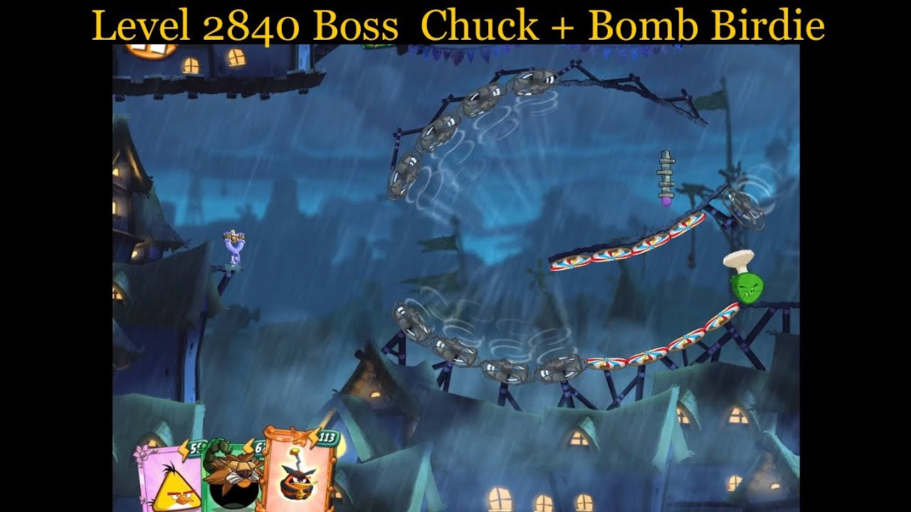 Angry Birds 2 AB2 Level 2840 Boss  Chuck + Bomb Birdie