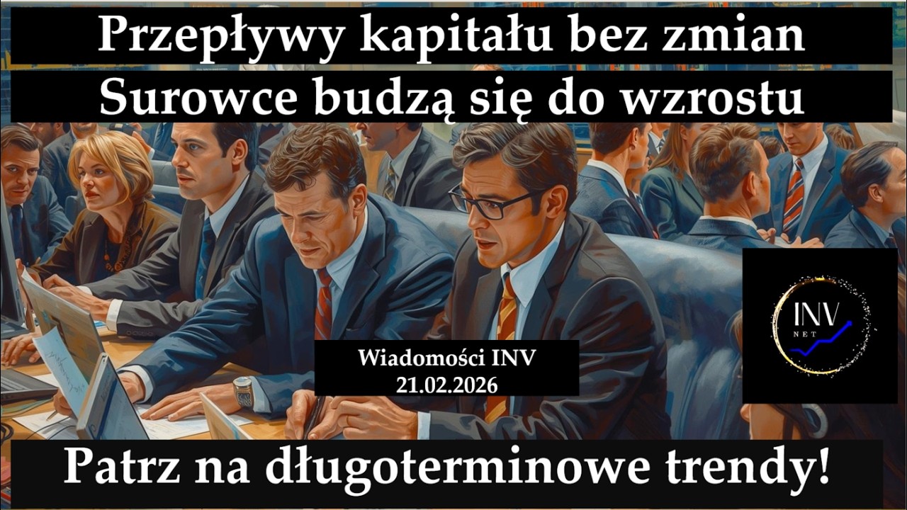 Wiadomości INV 21.02. Surowce budzą się do wzrostu. Patrz na długoterminowe trendy.