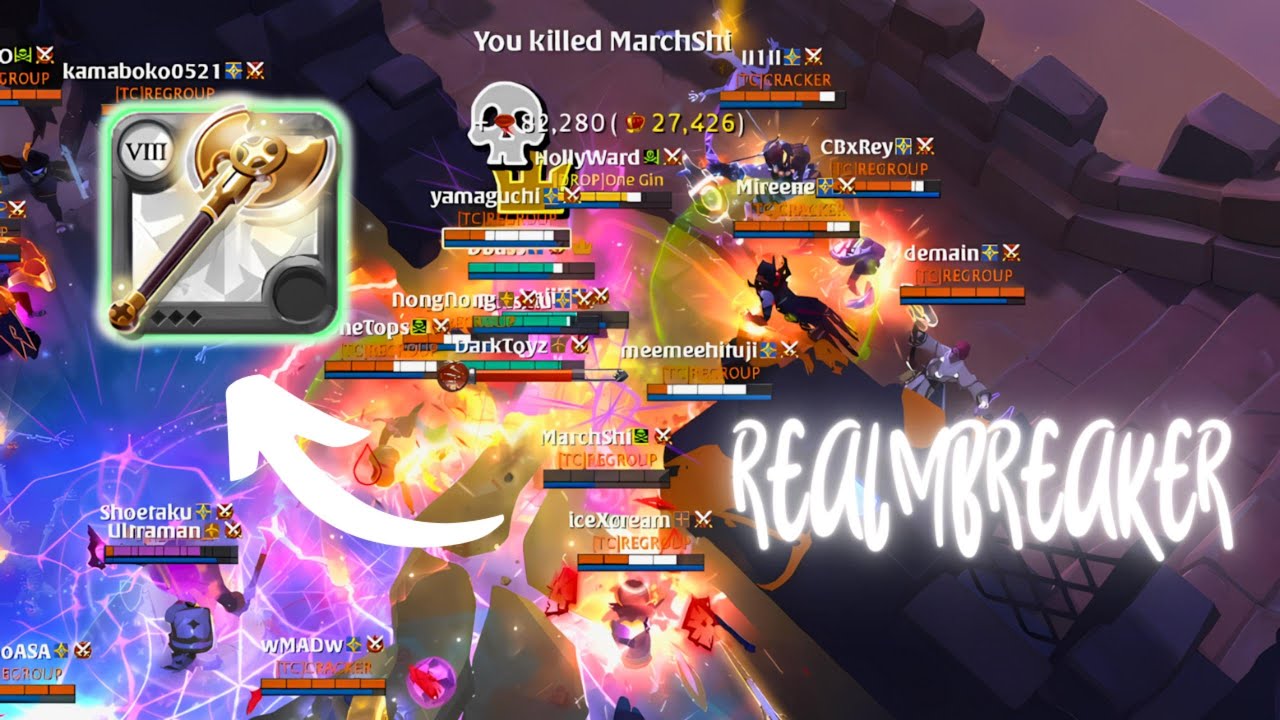 REALMBREAKER 裂狱斧 | BOMB SQUAD | AS SERVER | ONE GIN | Albion Online ZVZ