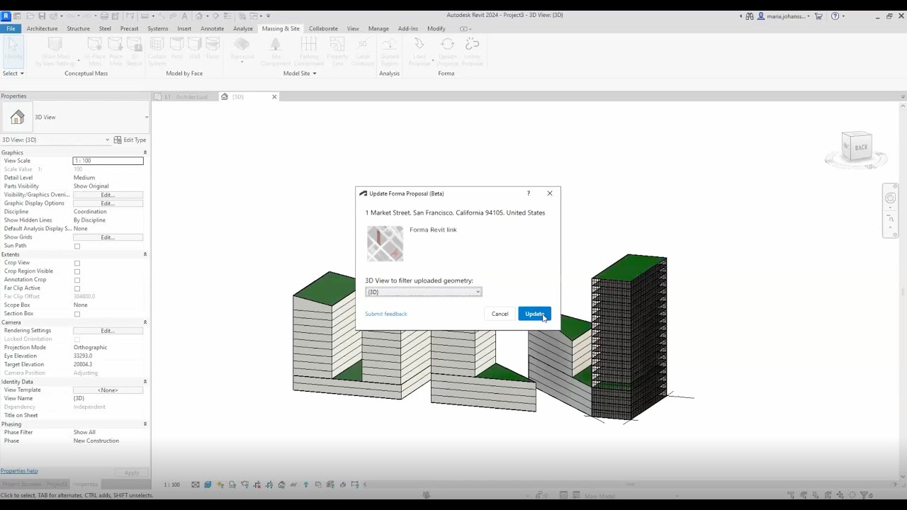 Autodesk Forma - How to start in Forma and sync with Revit