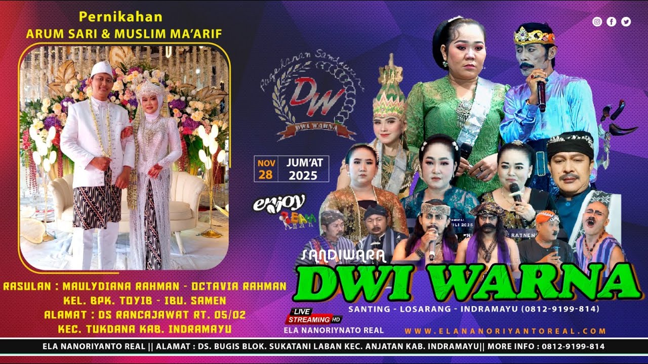 LIVE STRAMING MALAM || YANG PERKAS SANDIWARA DWI WARNA || RANCAJAWAT - TUKDANA || JUM'AT 28 NOV 2025