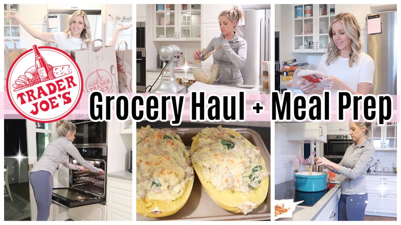 *NEW* TRADER JOES 2021 GROCERY HAUL + MEAL PREP + MEAL PLAN + COOK WITH ME //  TIFFANI BEASTON SAHM