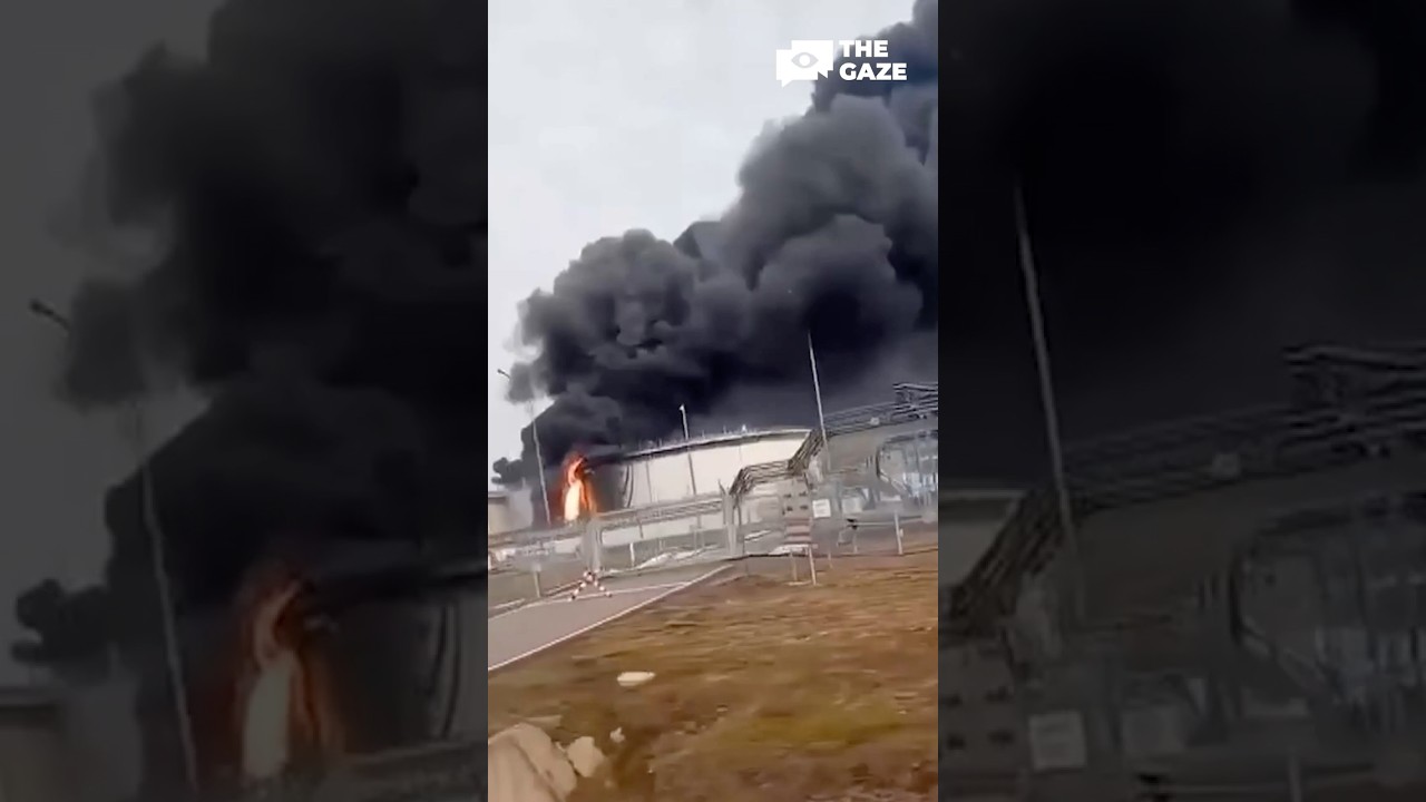 Russia&rsquo;s largest OIL terminal in the Baltic Sea &ndash; UNDER ATTACK! #shorts