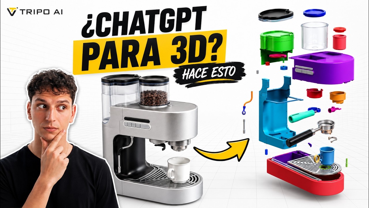 🤯 &iexcl;La IA que pasa de imagen a 3D por piezas! &iquest;Realmente funciona? | Tripo AI