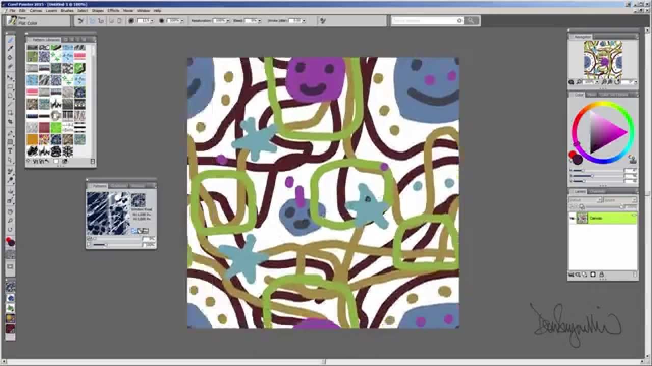 Corel Painter Seamless Patterns